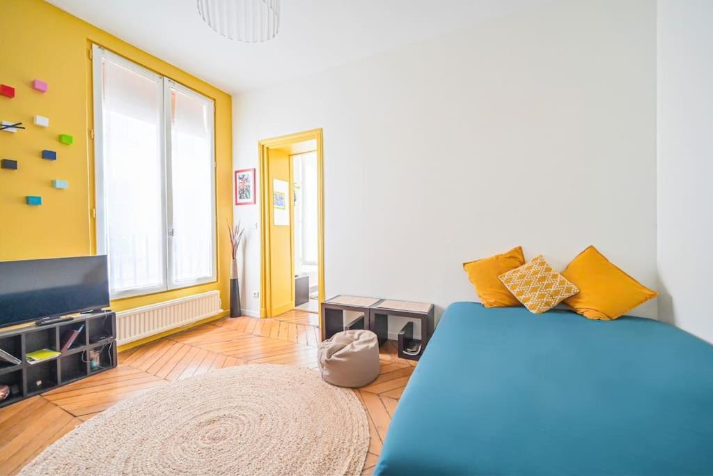 Radiant Flat - Spacious Studio Apartment - Marais Paris Exterior foto